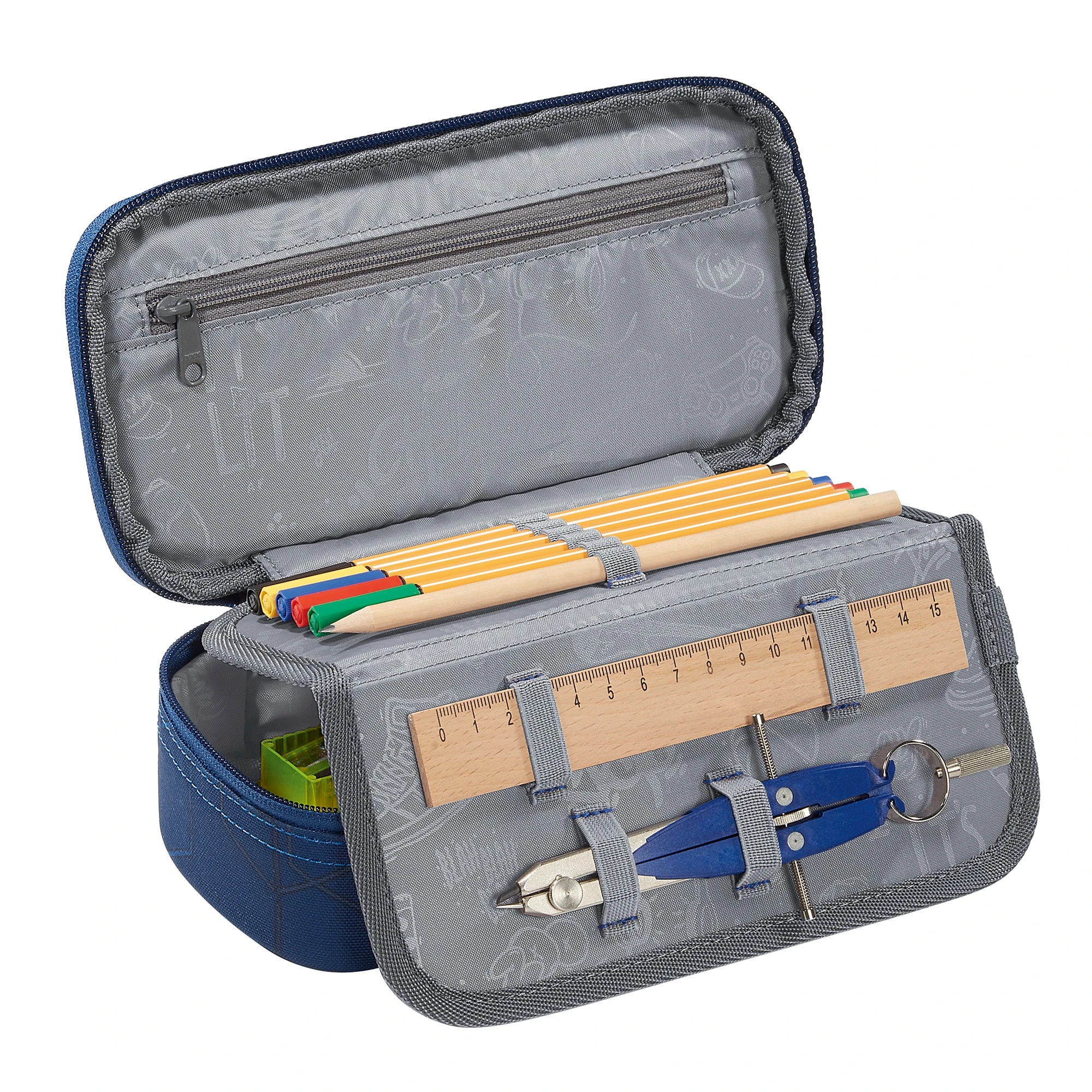 Coocazoo Schlamperbox Blue Motion In Blau 2 Coocazoo Schlamperbox Blue Motion In Blau – Bild 2