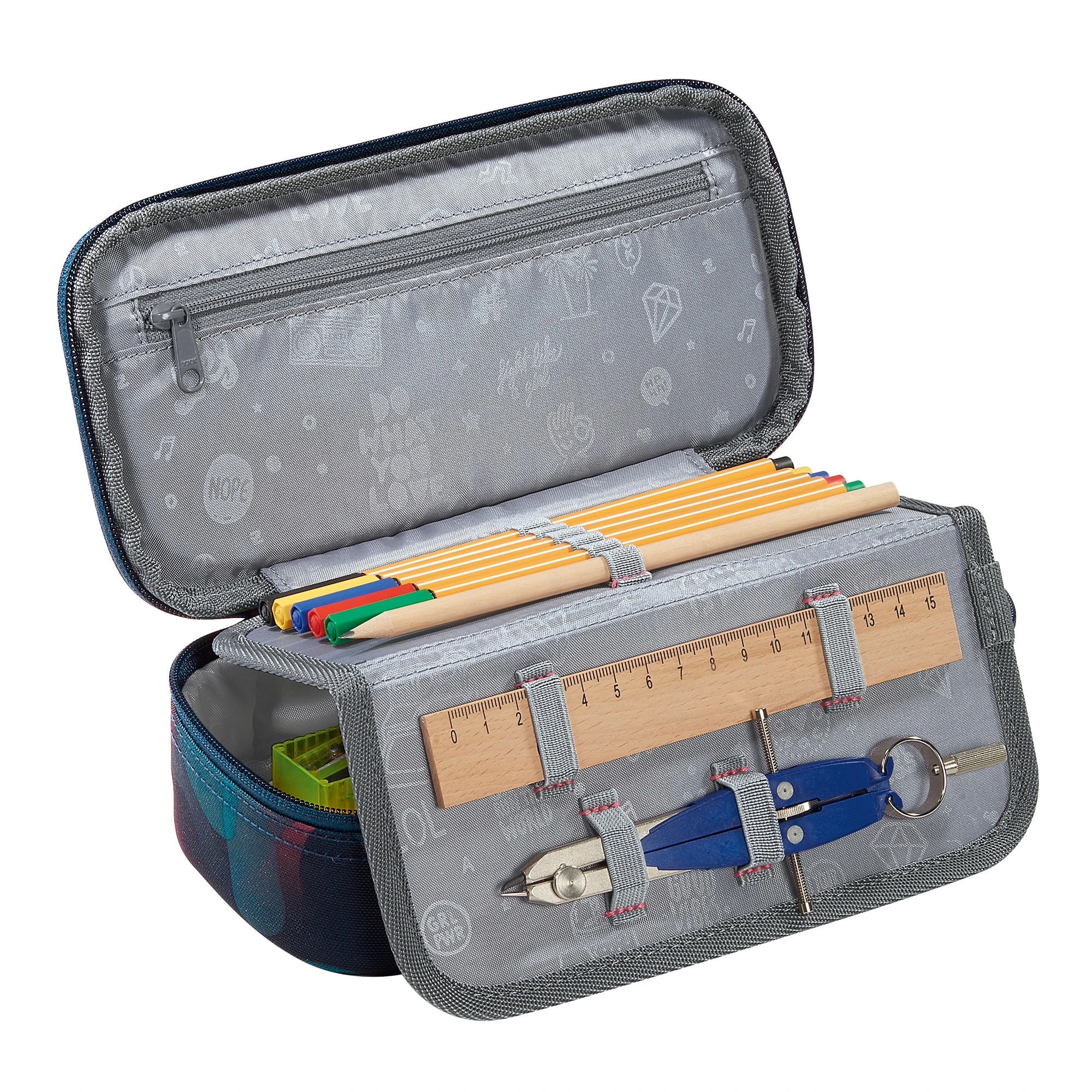 Coocazoo Schlamperbox Cloudy Peach In Lila/pink/blau 2 Coocazoo Schlamperbox Cloudy Peach In Lila/pink/blau – Bild 2