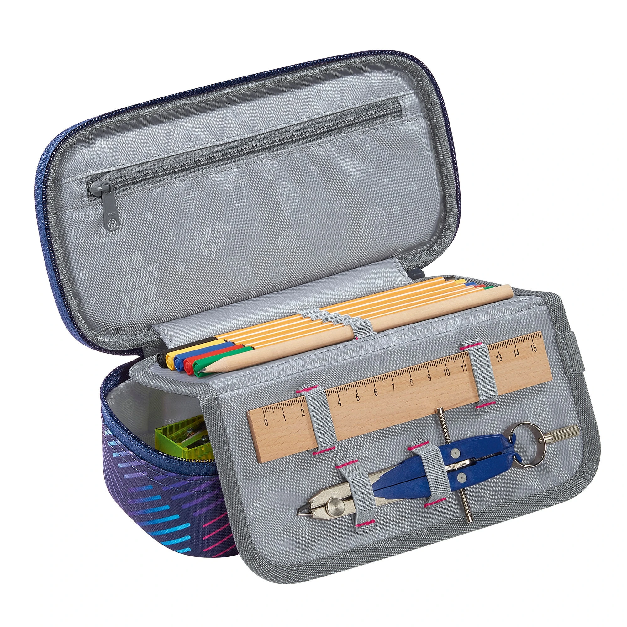 Coocazoo Schlamperbox Indigo Illusion In Lila/pink 2 Coocazoo Schlamperbox Indigo Illusion In Lila/pink – Bild 2