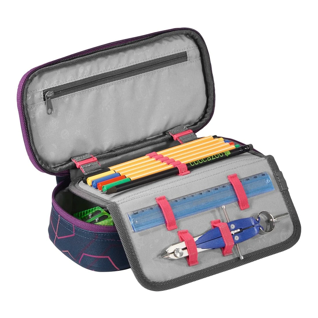 Coocazoo Schlamperbox Laserbeam Plum In Lila 2 Coocazoo Schlamperbox Laserbeam Plum In Lila – Bild 2