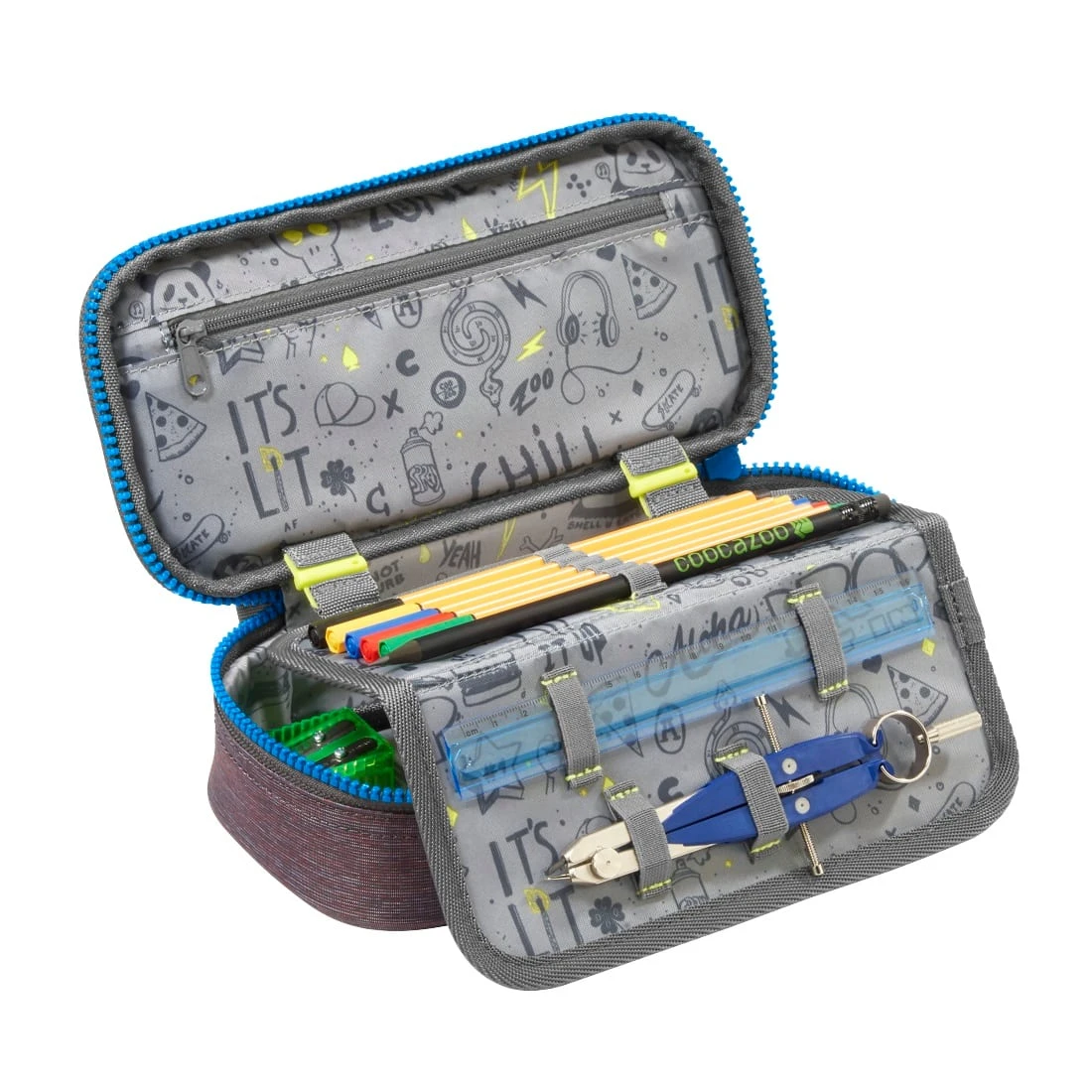 Coocazoo Schlamperbox Mixed Melange Camou In Braun 2 Coocazoo Schlamperbox Mixed Melange Camou In Braun – Bild 2