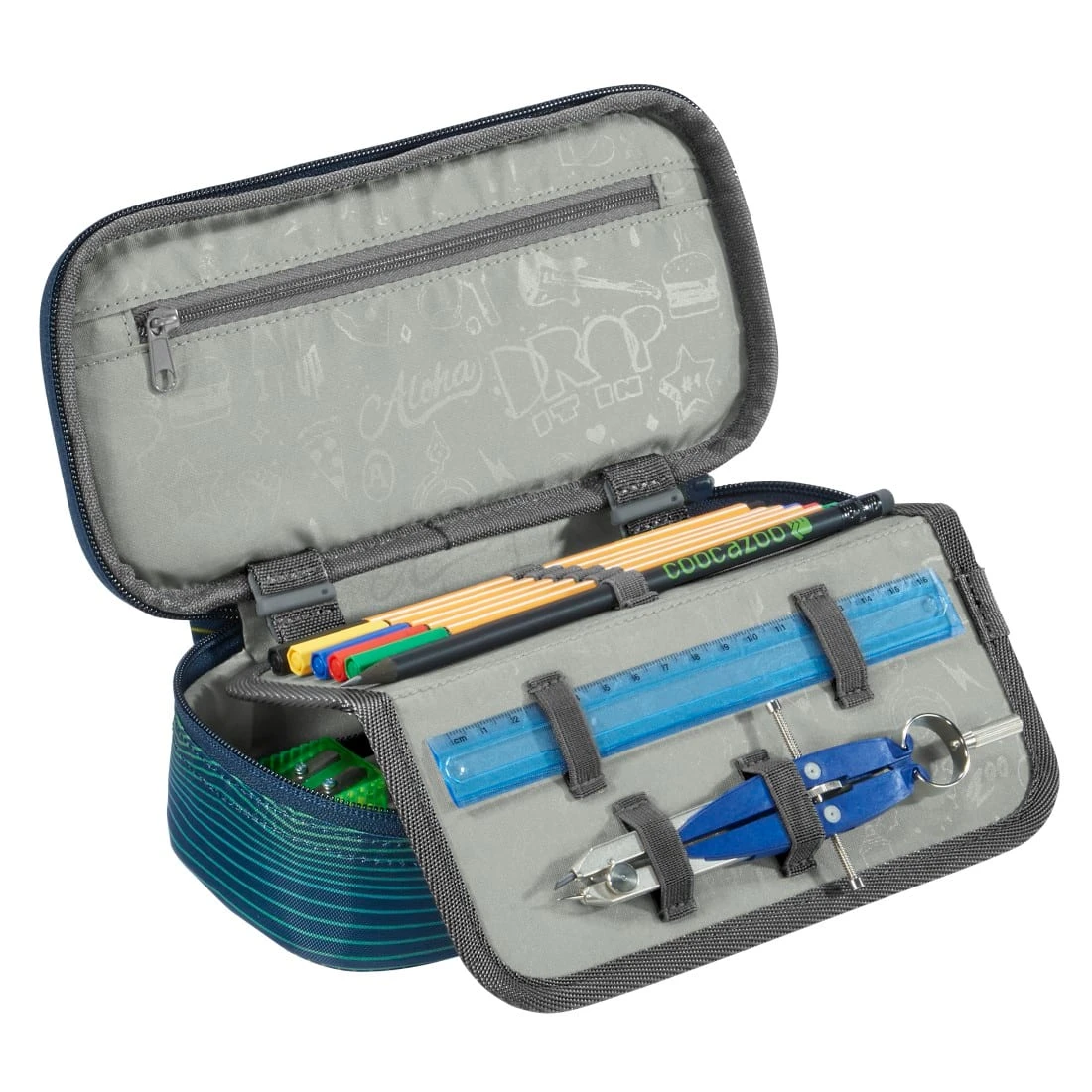 Coocazoo Schlamperbox Soniclights Green In Grün 2 Coocazoo Schlamperbox Soniclights Green In Grün – Bild 2