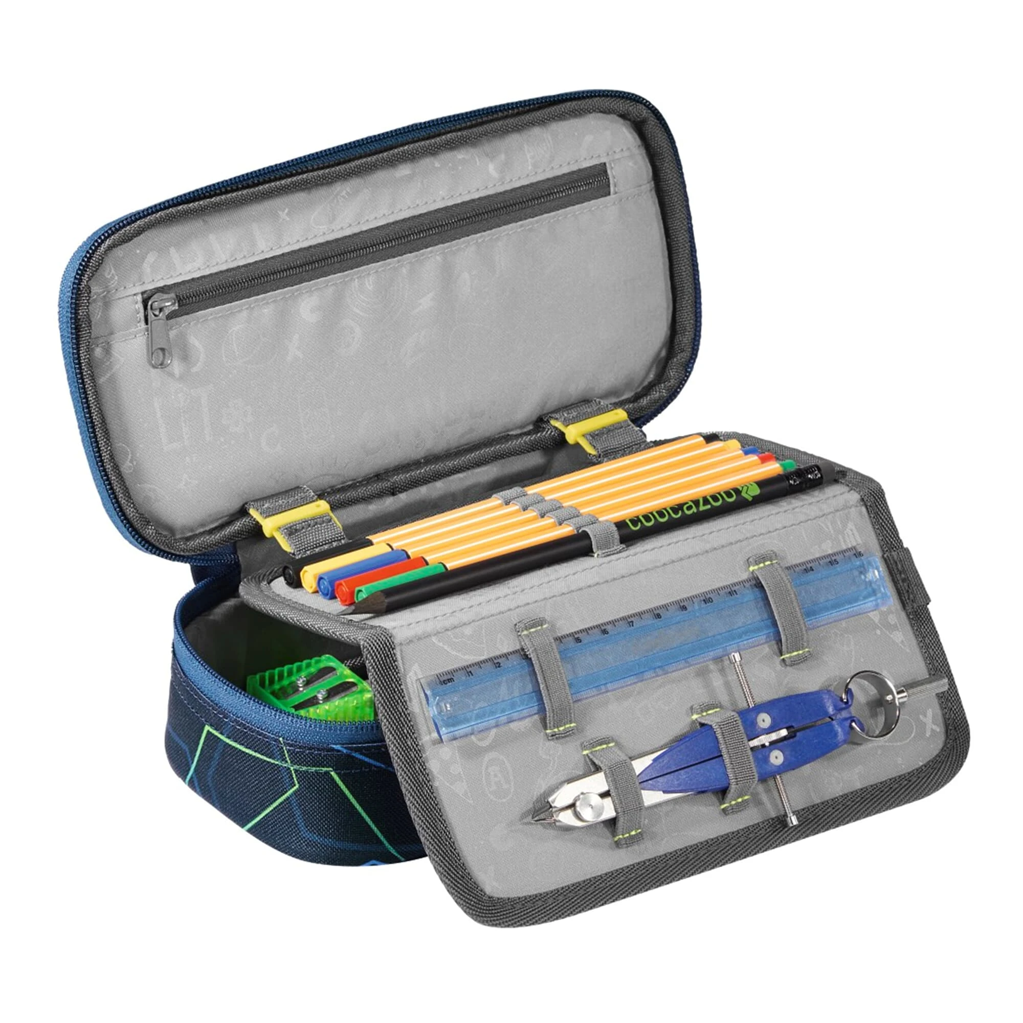 Coocazoo Schlamperetui PencilDenzel In Laserbeam Blue 2 Coocazoo Schlamperetui PencilDenzel In Laserbeam Blue – Bild 2