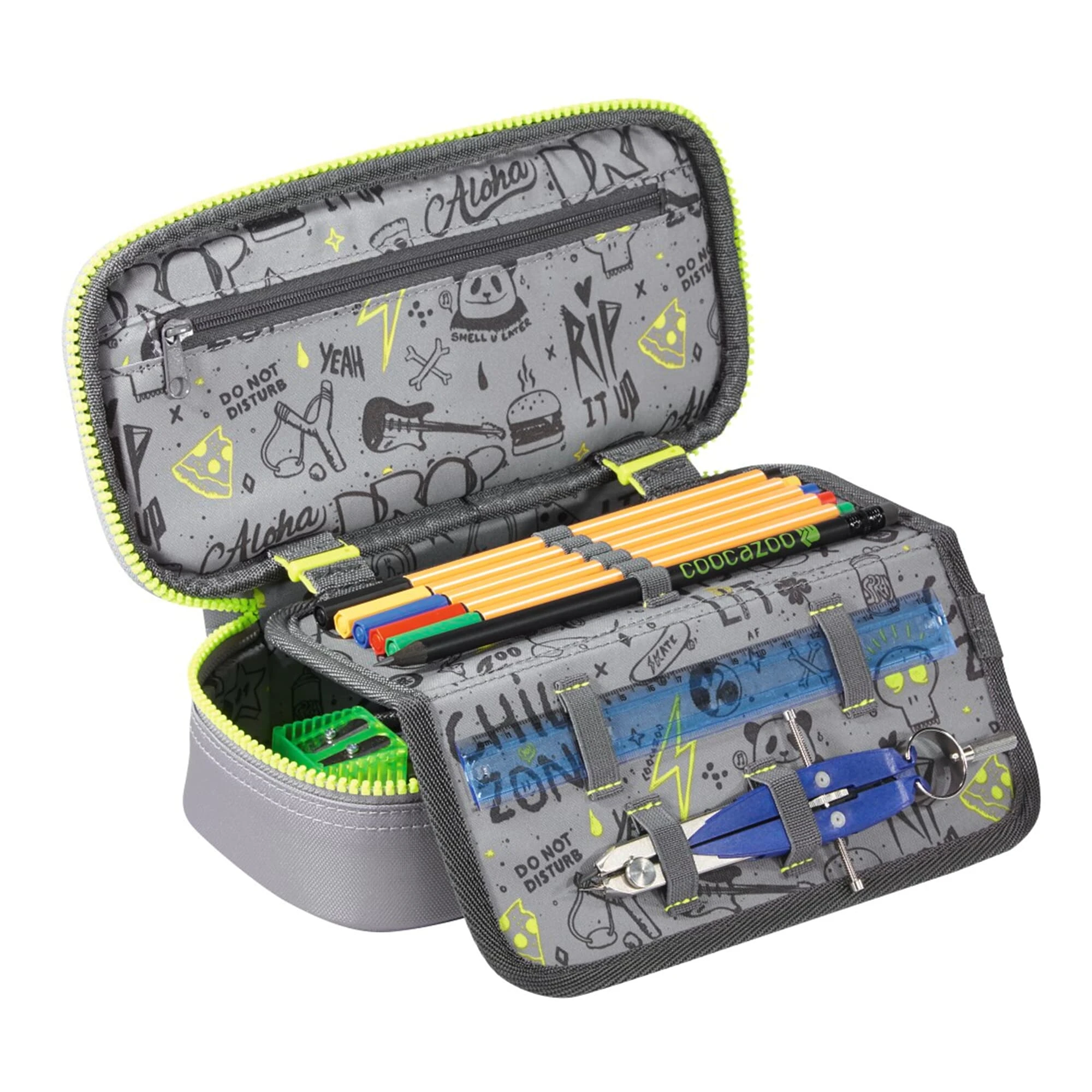 Coocazoo Schlamperetui PencilDenzel In MeshFlash Neongreen 2 Coocazoo Schlamperetui PencilDenzel In MeshFlash Neongreen – Bild 2