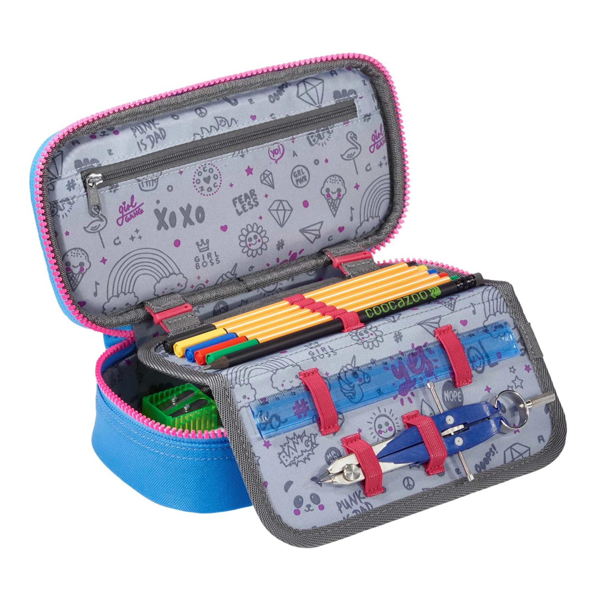 Coocazoo Schlamperetui PencilDenzel In MeshFlash Neonpink 2 Coocazoo Schlamperetui PencilDenzel In MeshFlash Neonpink – Bild 2