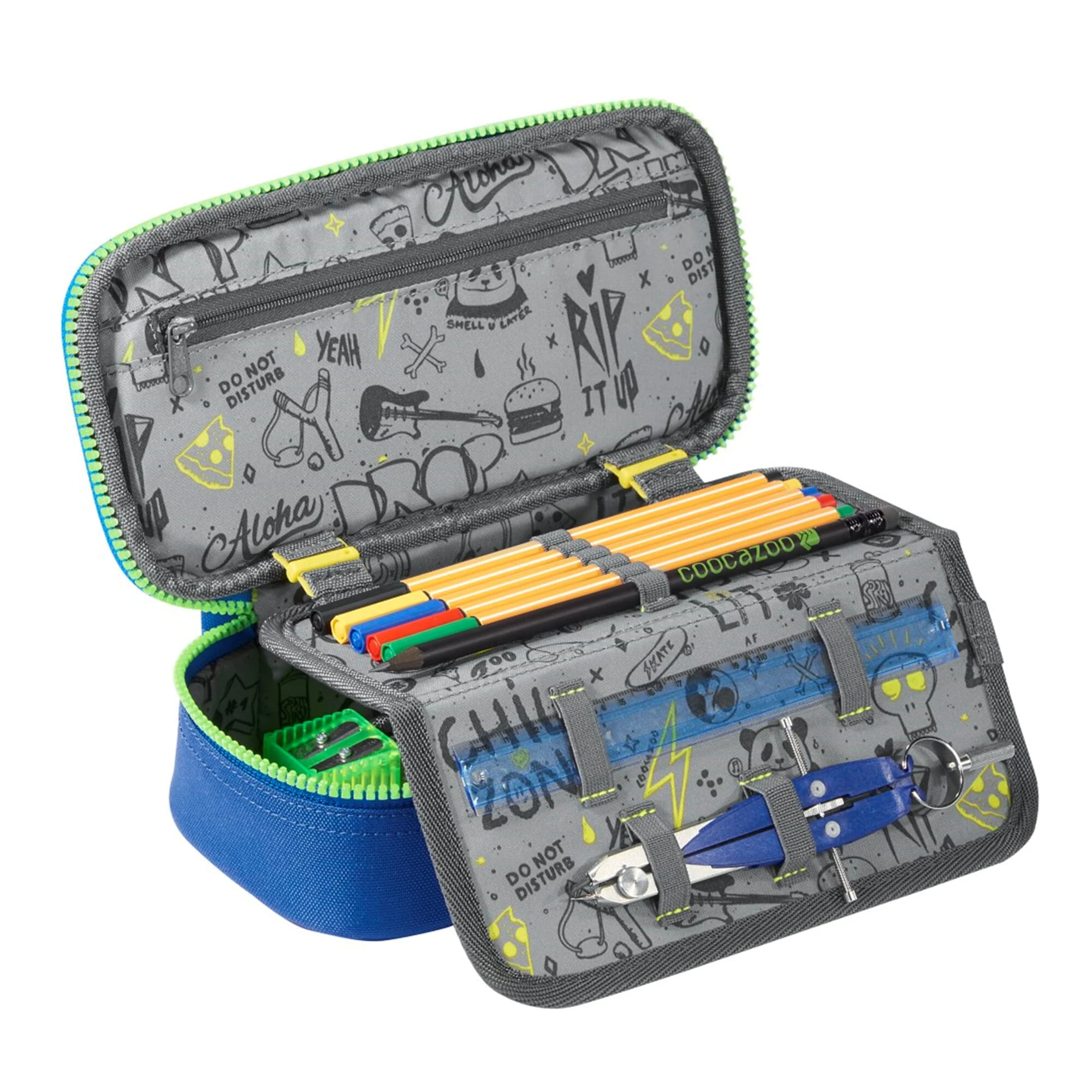 Coocazoo Schlamperetui PencilDenzel In MeshFlash Neonyellow 2 Coocazoo Schlamperetui PencilDenzel In MeshFlash Neonyellow – Bild 2