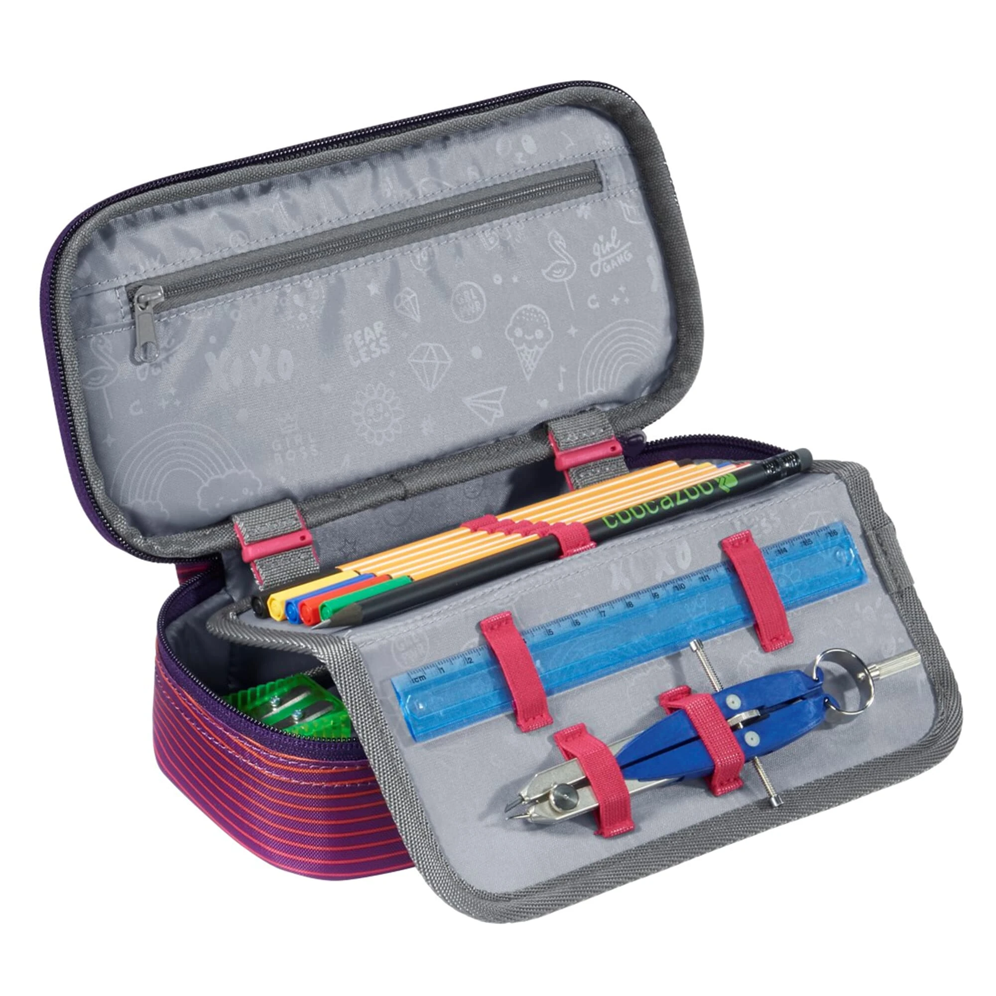 Coocazoo Schlamperetui PencilDenzel In Soniclights Purple 2 Coocazoo Schlamperetui PencilDenzel In Soniclights Purple – Bild 2