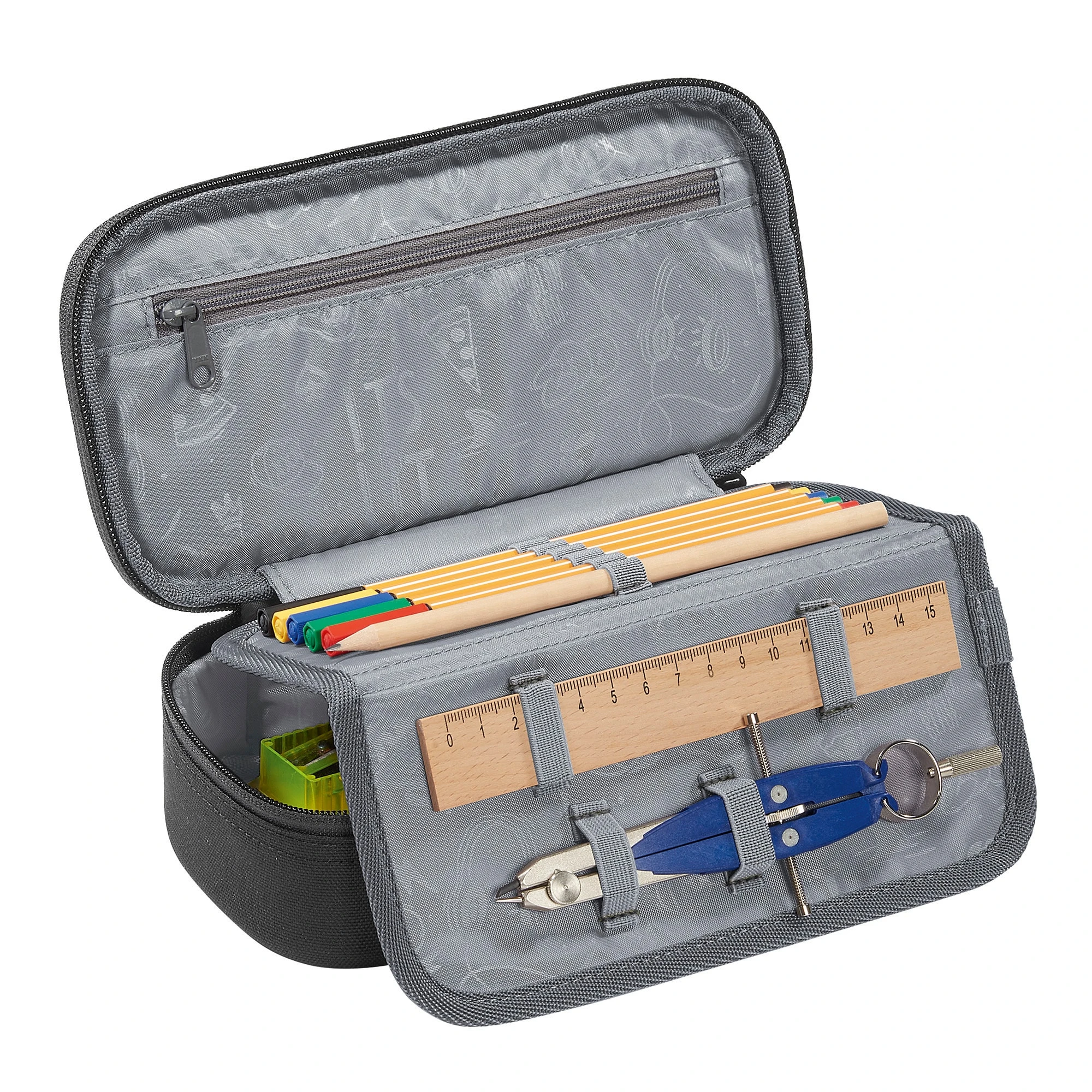 Coocazoo Schlampermäppchen Black Coal In Grau/schwarz 2 Coocazoo Schlampermäppchen Black Coal In Grau/schwarz – Bild 2