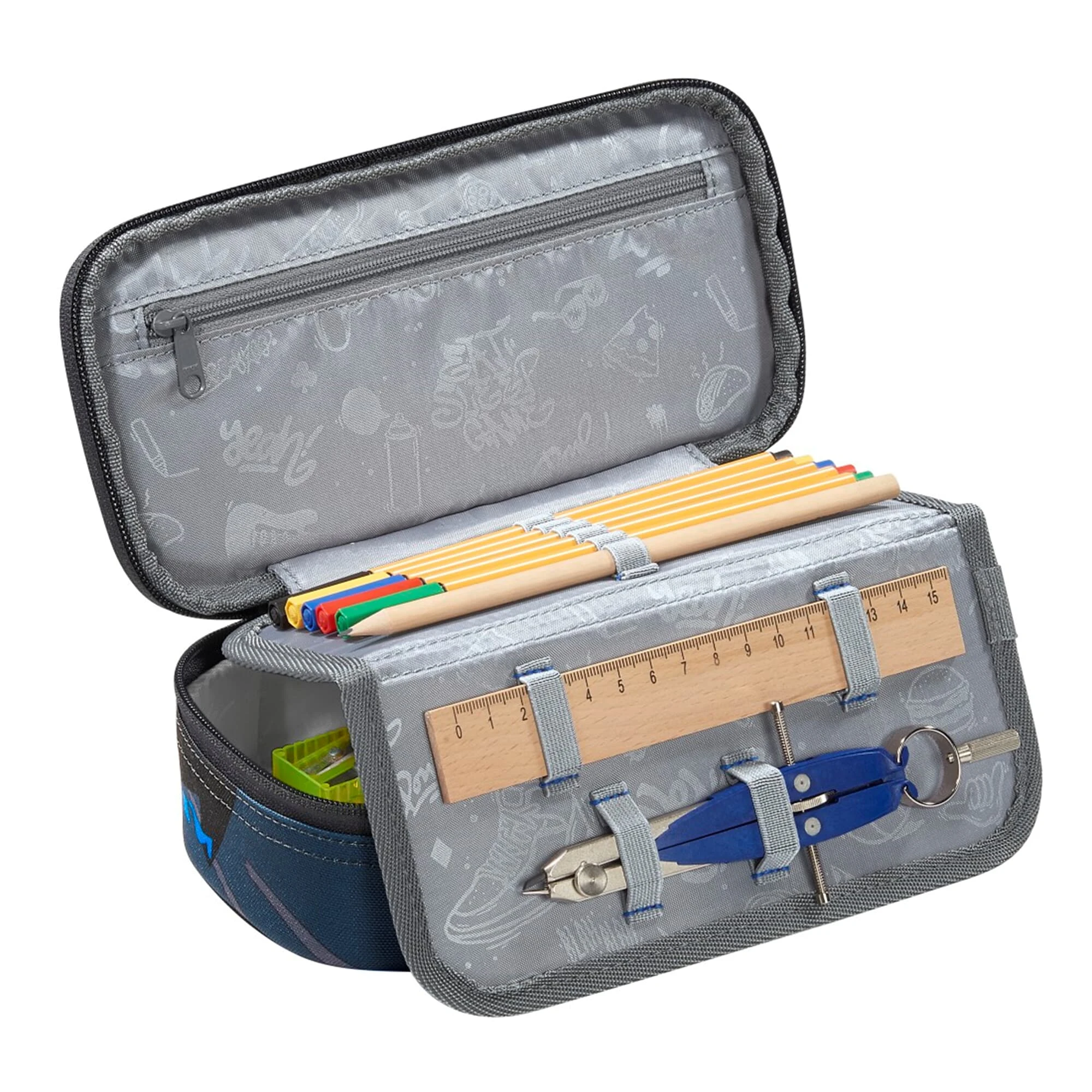 Coocazoo Schlampermäppchen In Blue Craft 2 Coocazoo Schlampermäppchen In Blue Craft – Bild 2