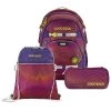 Coocazoo Schulrucksack-Set „Soniclights Purple“, 3-teilig In Lila