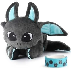 CORIMORI Kuscheltier Federmäppchen In Anthrazit/türkis