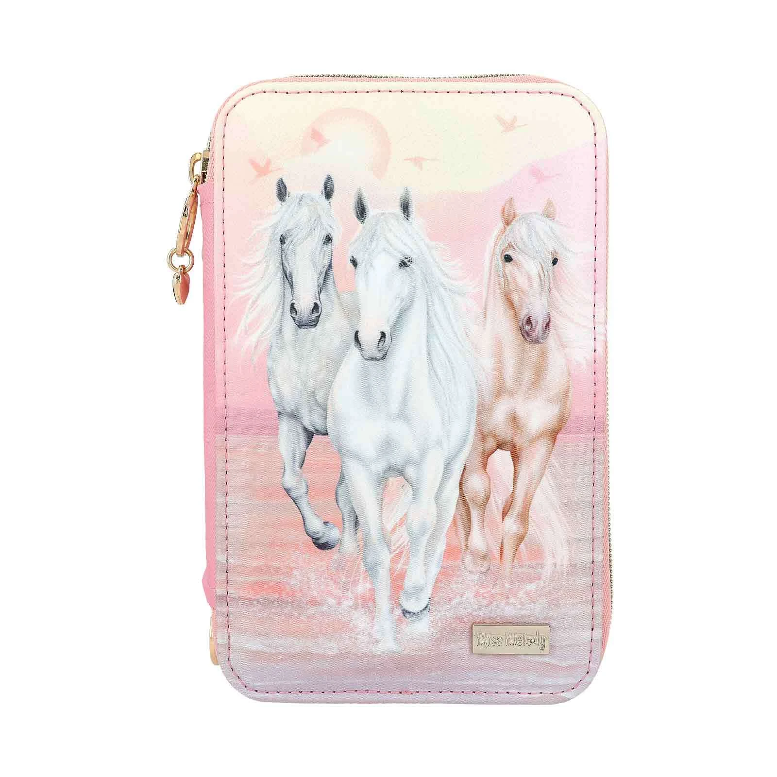Depesche 3-Fach Federtasche Sundown Inkl. Stifte Miss Melody 20 X 13 X 7,5 Cm In Rosa 1 Depesche 3-Fach Federtasche Sundown Inkl. Stifte Miss Melody 20 X 13 X 7,5 Cm In Rosa