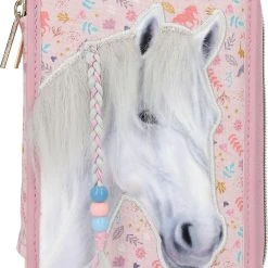 Depesche Miss Melody Triple-Federmäppchen SUMMER GARDEN, Befüllt Mit über 40 Teilen