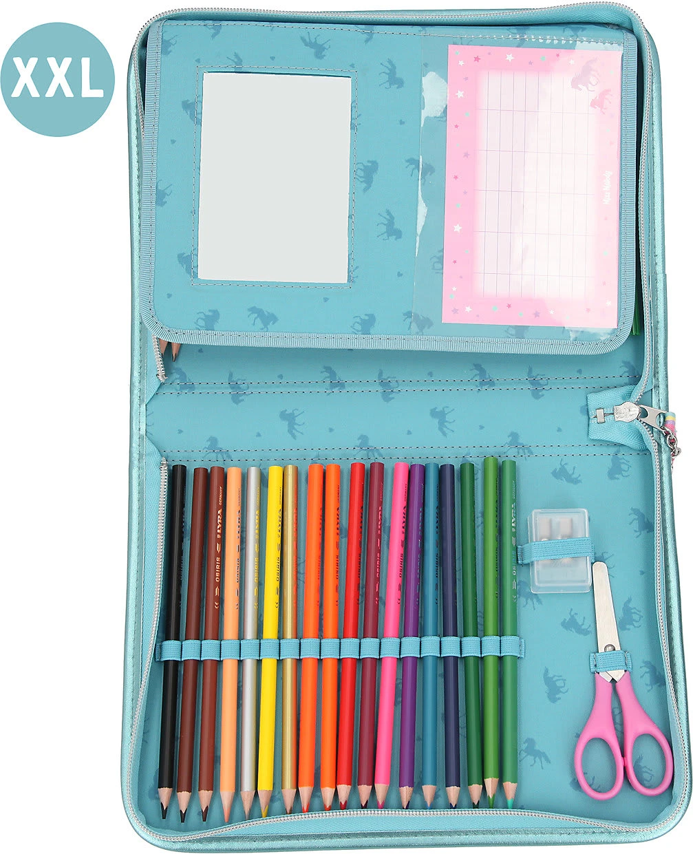 Depesche Miss Melody XL-Federmäppchen SUMMER SUN, Befüllt Mit über 40 Teilen 5 Depesche Miss Melody XL-Federmäppchen SUMMER SUN, Befüllt Mit über 40 Teilen – Bild 5