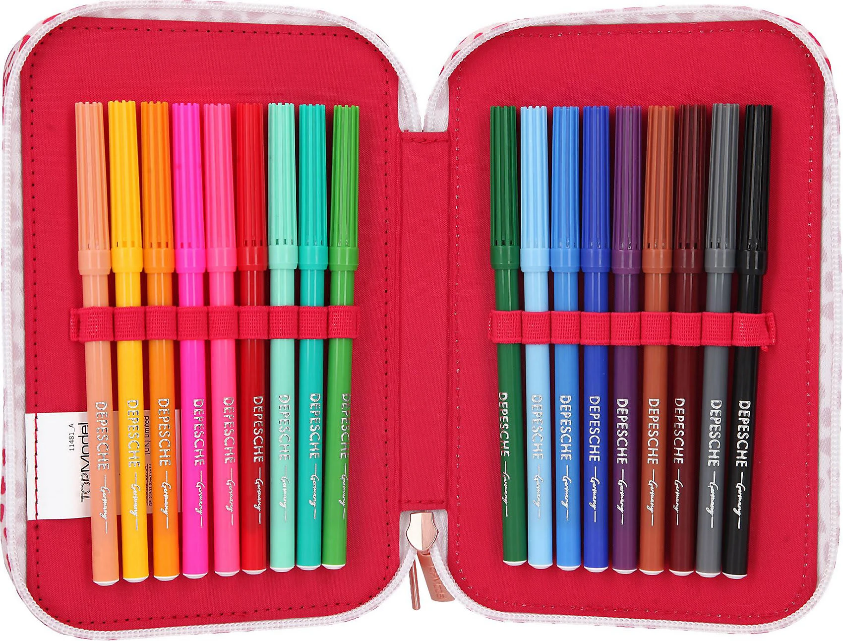 Depesche TOPModel Triple-Federmäppchen BEAUTY GIRL, Befüllt Mit über 40 Teilen 6 Depesche TOPModel Triple-Federmäppchen BEAUTY GIRL, Befüllt Mit über 40 Teilen – Bild 6