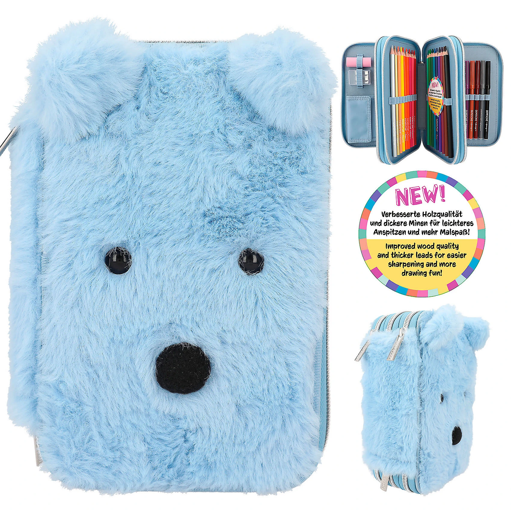 Depesche TOPModel Triple-Federmäppchen ICEWORLD, Befüllt Mit über 40 Teilen 1 Depesche TOPModel Triple-Federmäppchen ICEWORLD, Befüllt Mit über 40 Teilen