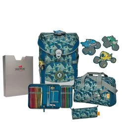 DerDieDas ErgoFlex Easy - Schulranzen Set 5tlg. 950g In Monster Truck