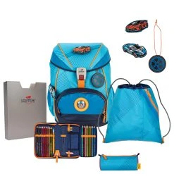 DerDieDas ErgoFlex Exklusiv Superflash - Schulranzen Set 5tlg. 800g In Supercar