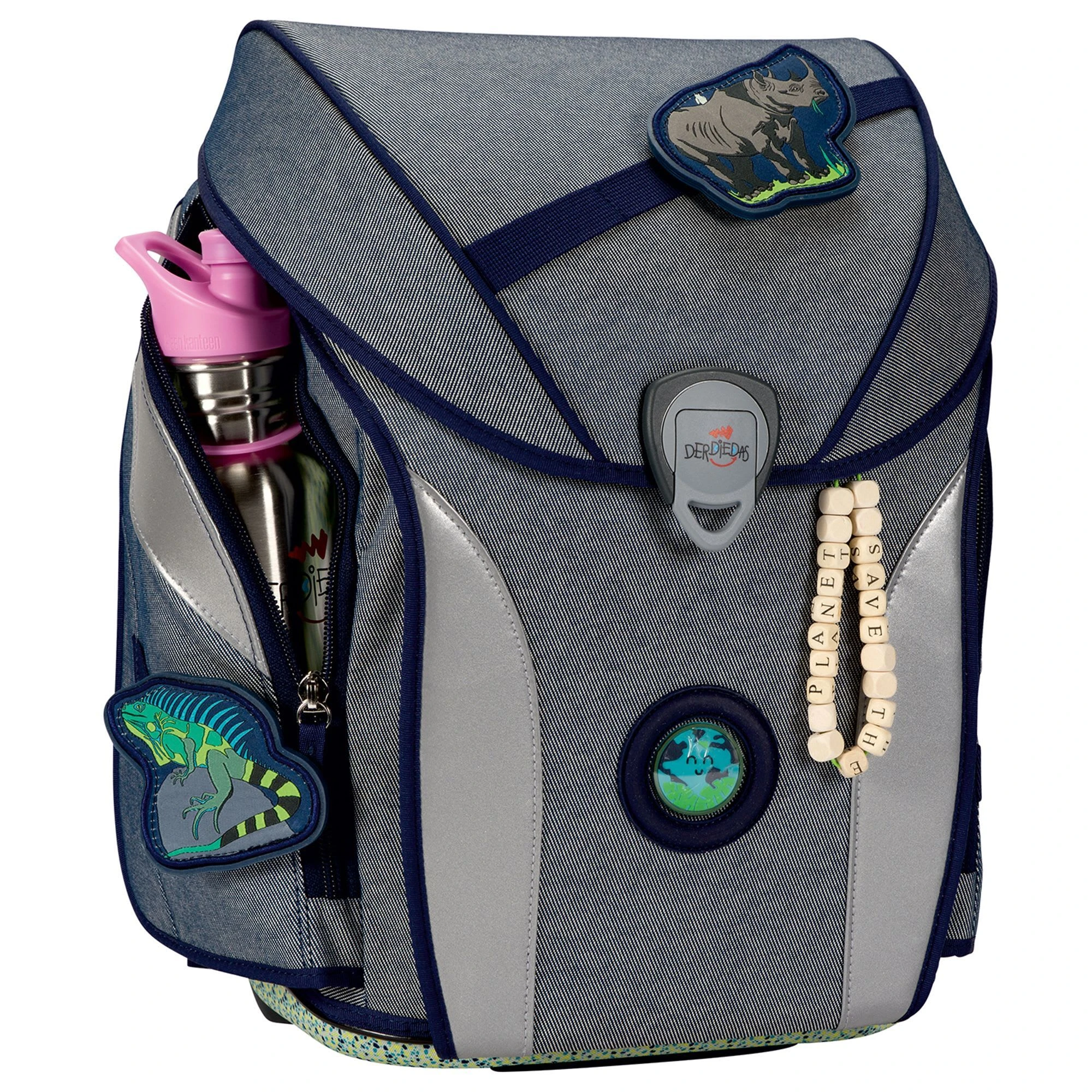 DerDieDas ErgoFlex Max Eco Schulranzen-Set 5-teilig In Blue Planet 3 DerDieDas ErgoFlex Max Eco Schulranzen-Set 5-teilig In Blue Planet – Bild 3