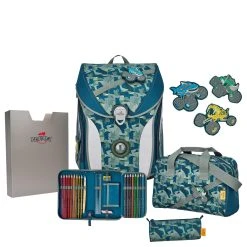 DerDieDas ErgoFlex Max - Schulranzen Set 5tlg. 950g In Monster Truck