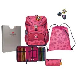 DerDieDas ErgoFlex Superflash Schulranzen-Set 5tlg. In Neon Star