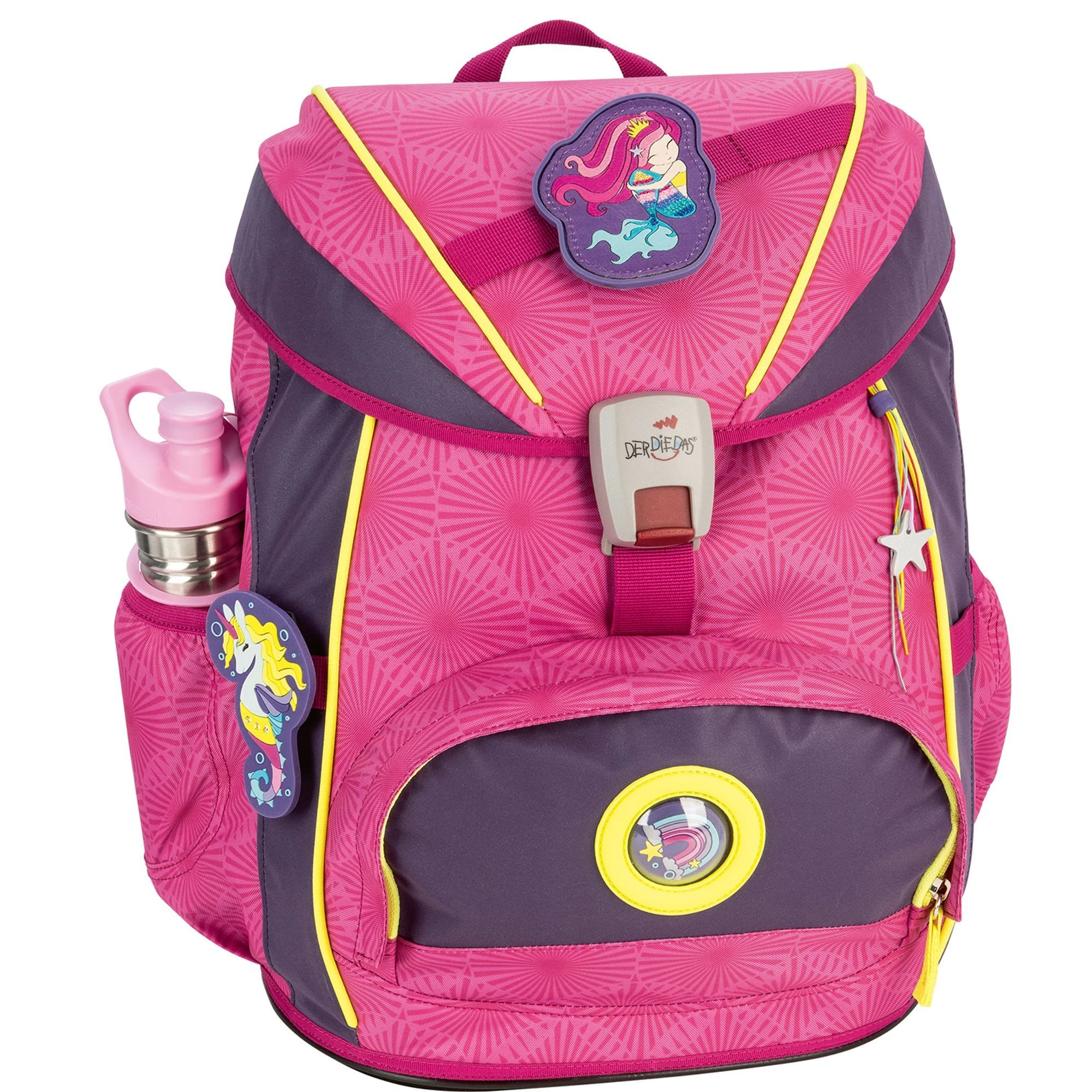 DerDieDas ErgoFlex Superflash Schulranzen-Set In Pink Mermaid 2 DerDieDas ErgoFlex Superflash Schulranzen-Set In Pink Mermaid – Bild 2