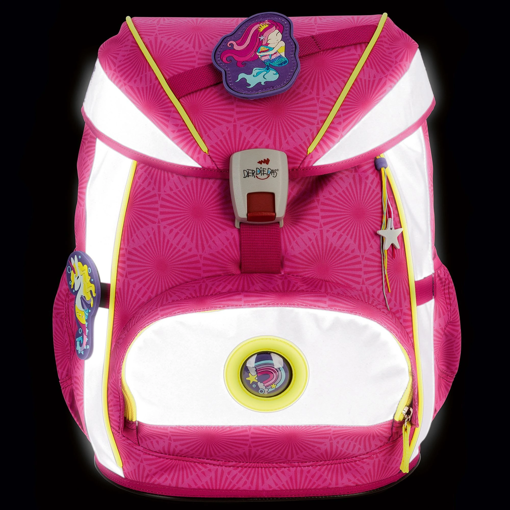 DerDieDas ErgoFlex Superflash Schulranzen-Set In Pink Mermaid 5 DerDieDas ErgoFlex Superflash Schulranzen-Set In Pink Mermaid – Bild 5