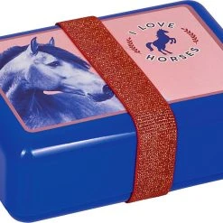 Die Spiegelburg Brotdose College I LOVE HORSES, Inkl. Stretchband