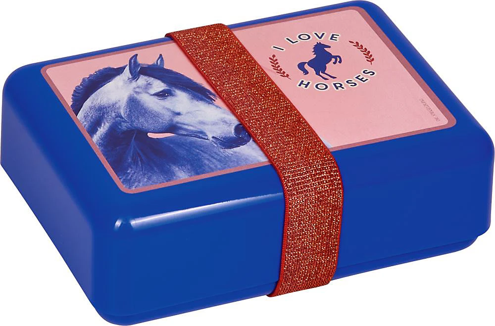 Die Spiegelburg Brotdose College I LOVE HORSES, Inkl. Stretchband 1 Die Spiegelburg Brotdose College I LOVE HORSES, Inkl. Stretchband