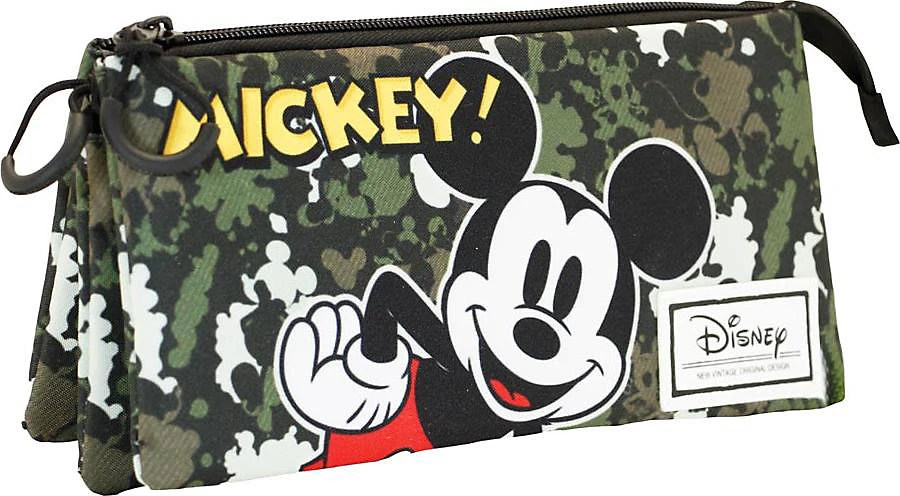 Disney Mickey Mouse & Friends Triple-Schlampermäppchen Disney Mickey Mouse Camouflage, Unbefüllt 1 Disney Mickey Mouse & Friends Triple-Schlampermäppchen Disney Mickey Mouse Camouflage, Unbefüllt