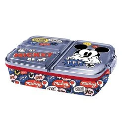 Disney Mickey Mouse Brotdose "Mickey Mouse" In Blau/ Bunt - (B)27,5 X (H)7 X (T)26 Cm