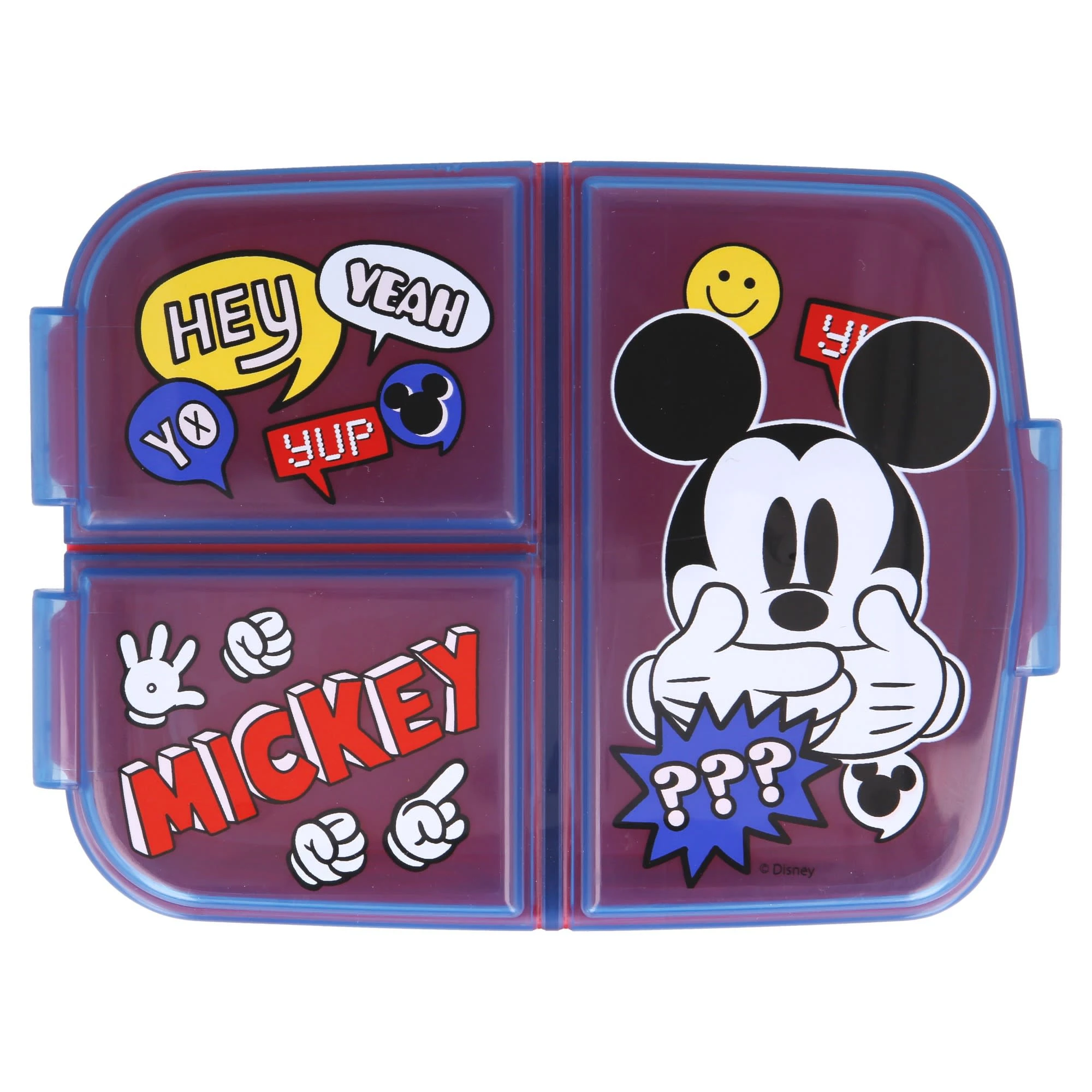 Disney Mickey Mouse Brotdose Mickey Mouse Mit 3-Fach-Unterteilung In Bunt 3 Disney Mickey Mouse Brotdose Mickey Mouse Mit 3-Fach-Unterteilung In Bunt – Bild 3