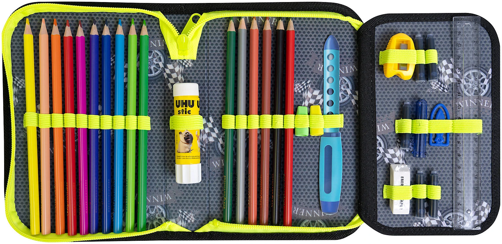 Eberhard Faber Federmäppchen Race Car Befüllt, 32-tlg. 4 Eberhard Faber Federmäppchen Race Car Befüllt, 32-tlg. – Bild 4