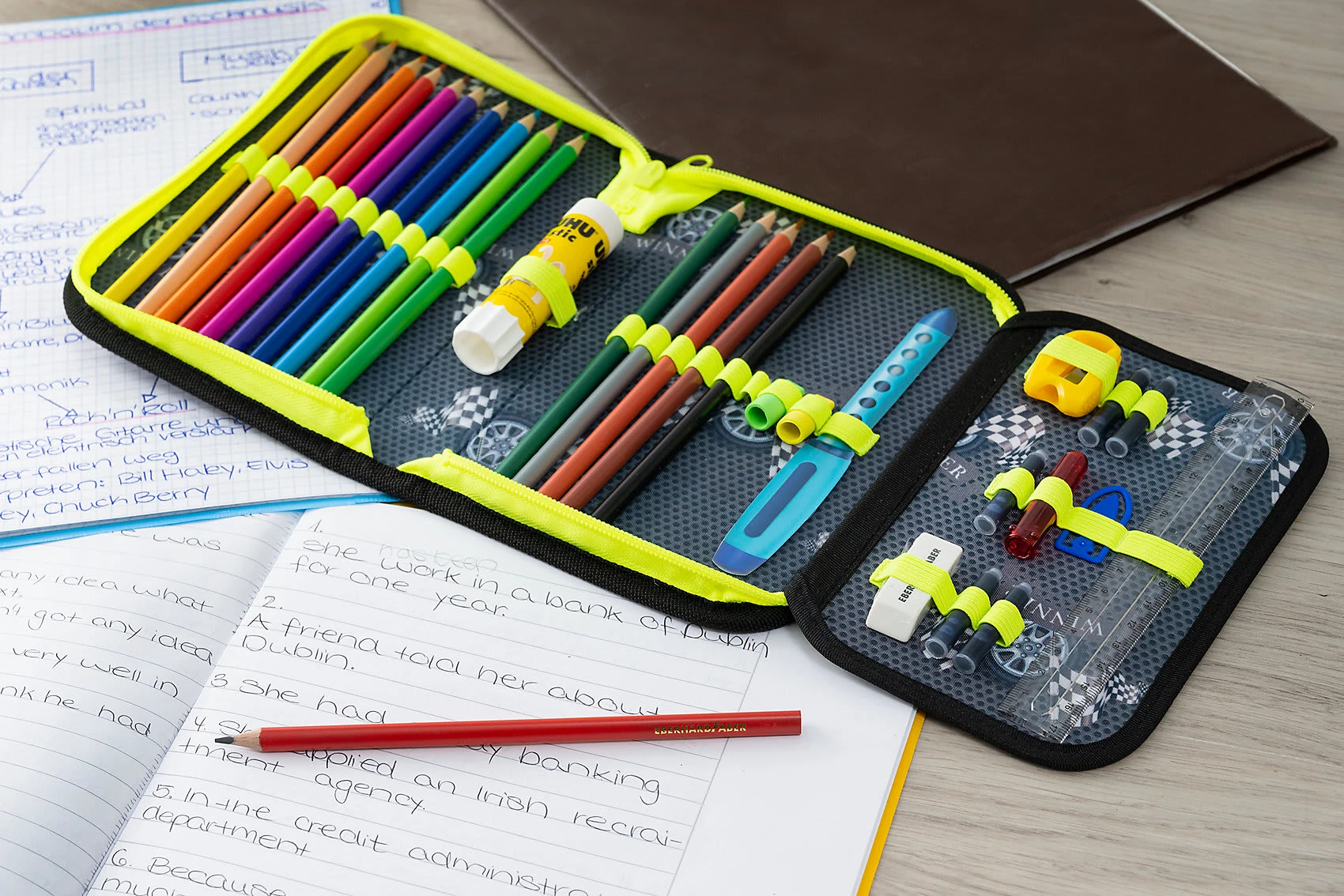 Eberhard Faber Federmäppchen Race Car Befüllt, 32-tlg. 5 Eberhard Faber Federmäppchen Race Car Befüllt, 32-tlg. – Bild 5