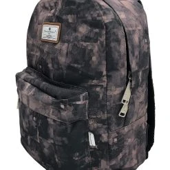 Enflame Design Schultasche Rucksack 2 Fächer Backpack Leicht Gepolstert In Braun