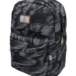 Enflame Design Schultasche Rucksack 2 Fächer Backpack Leicht Gepolstert In Dunkelgrau
