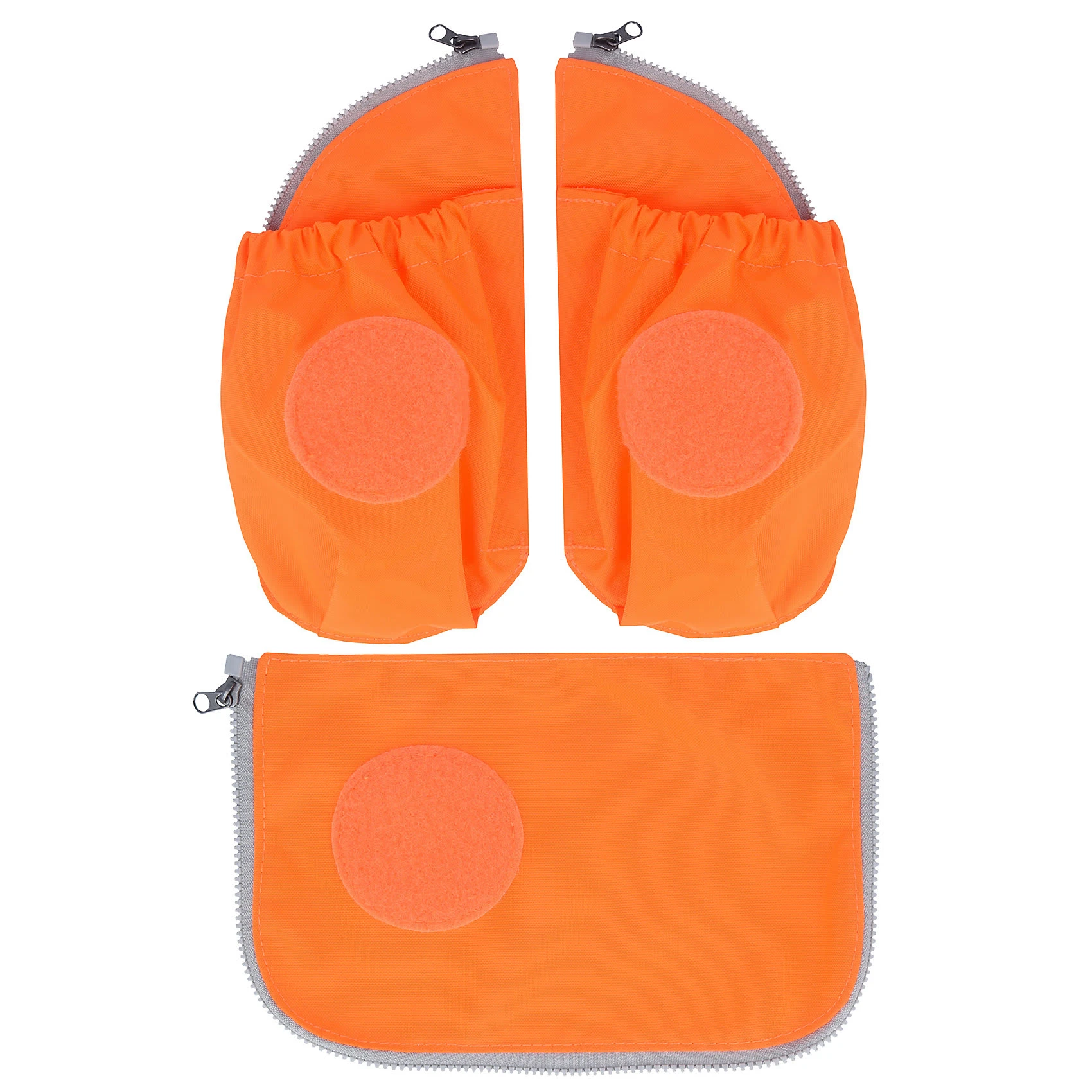 Ergobag Cubo/cubo Light Seitentaschen-Zipset Orange, 3-tlg. 1 Ergobag Cubo/cubo Light Seitentaschen-Zipset Orange, 3-tlg.