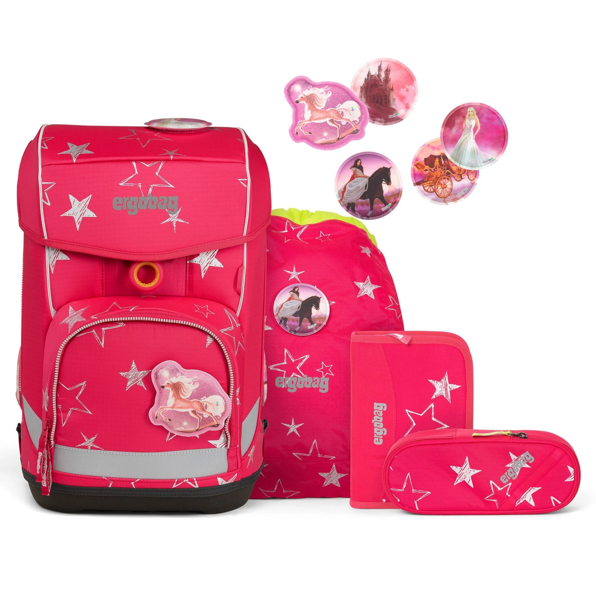 Ergobag Cubo Light Schulranzen-Set 5 Tlg. Inkl. Klettie-Set In Cinbärella 1 Ergobag Cubo Light Schulranzen-Set 5 Tlg. Inkl. Klettie-Set In Cinbärella