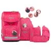 Ergobag Cubo Light Schulranzen-Set 6tlg. Inkl. Klettie-Set In Urlaub Auf Dem Reitbärhof