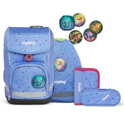 Ergobag Cubo Schulranzen-Set 5tlg. Inkl. Klettie-Set In Bärzaubernd