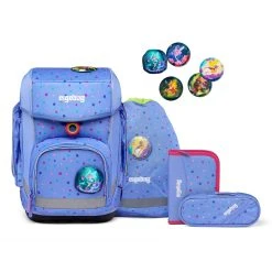 Ergobag Cubo Schulranzen-Set 5tlg. Inkl. Klettie-Set In Bärzaubernd