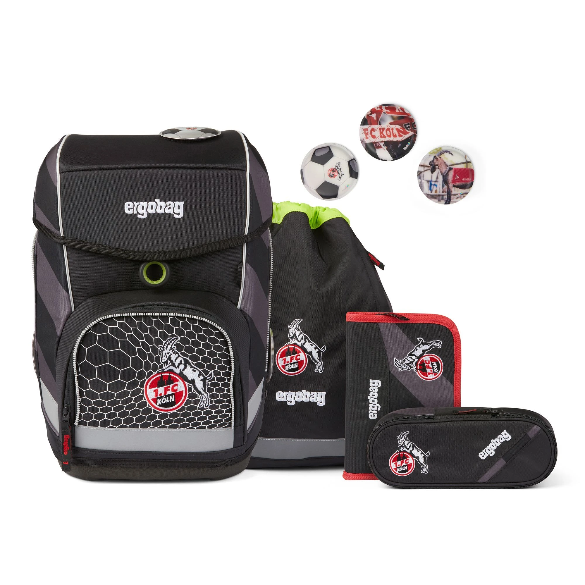 Ergobag Cubo Schulranzen-Set 5tlg. Inkl. Klettie-Set In Domstürmbär 1 Ergobag Cubo Schulranzen-Set 5tlg. Inkl. Klettie-Set In Domstürmbär