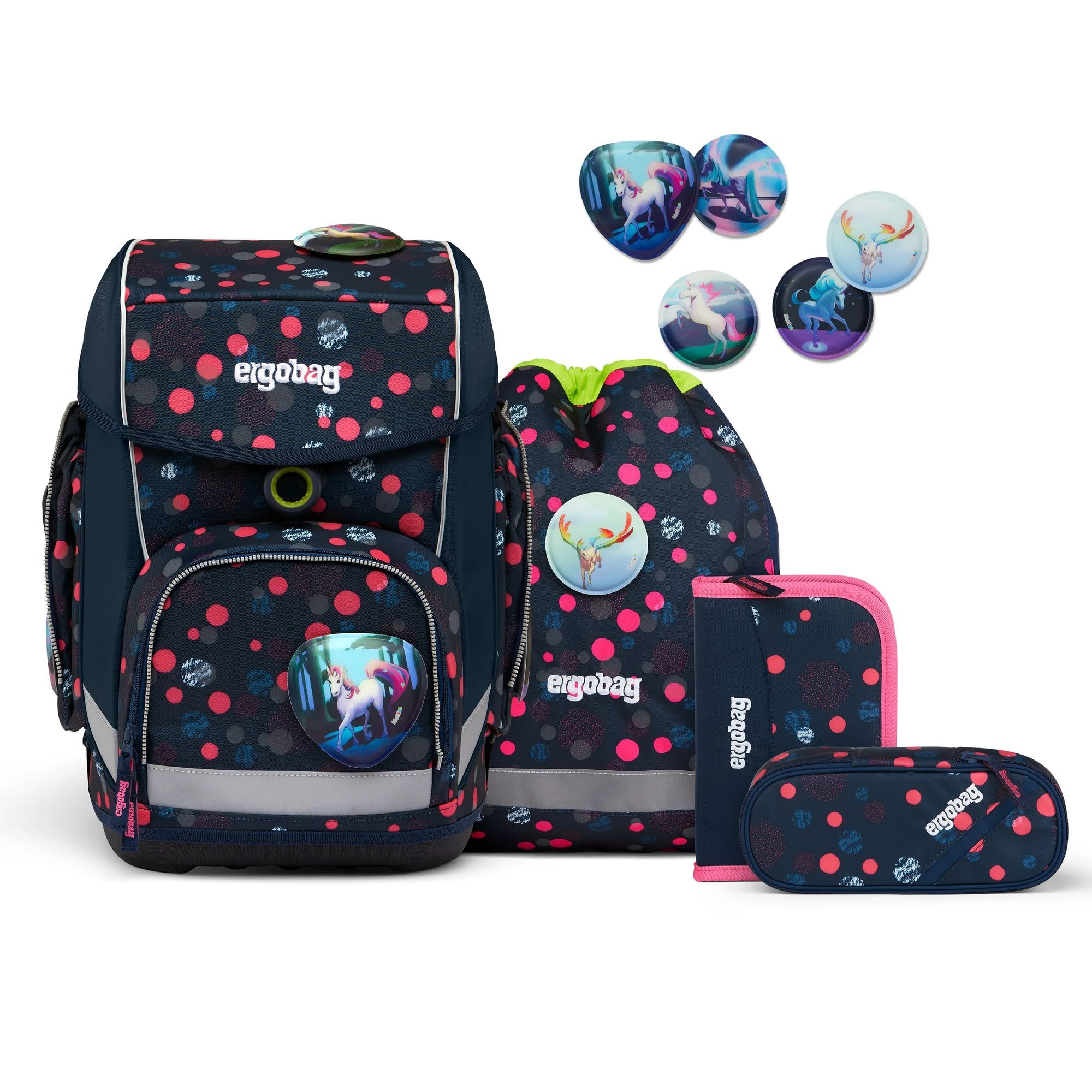 Ergobag Cubo Schulranzen-Set 5tlg. Inkl. Klettie-Set In Phantbärsiewelt 1 Ergobag Cubo Schulranzen-Set 5tlg. Inkl. Klettie-Set In Phantbärsiewelt