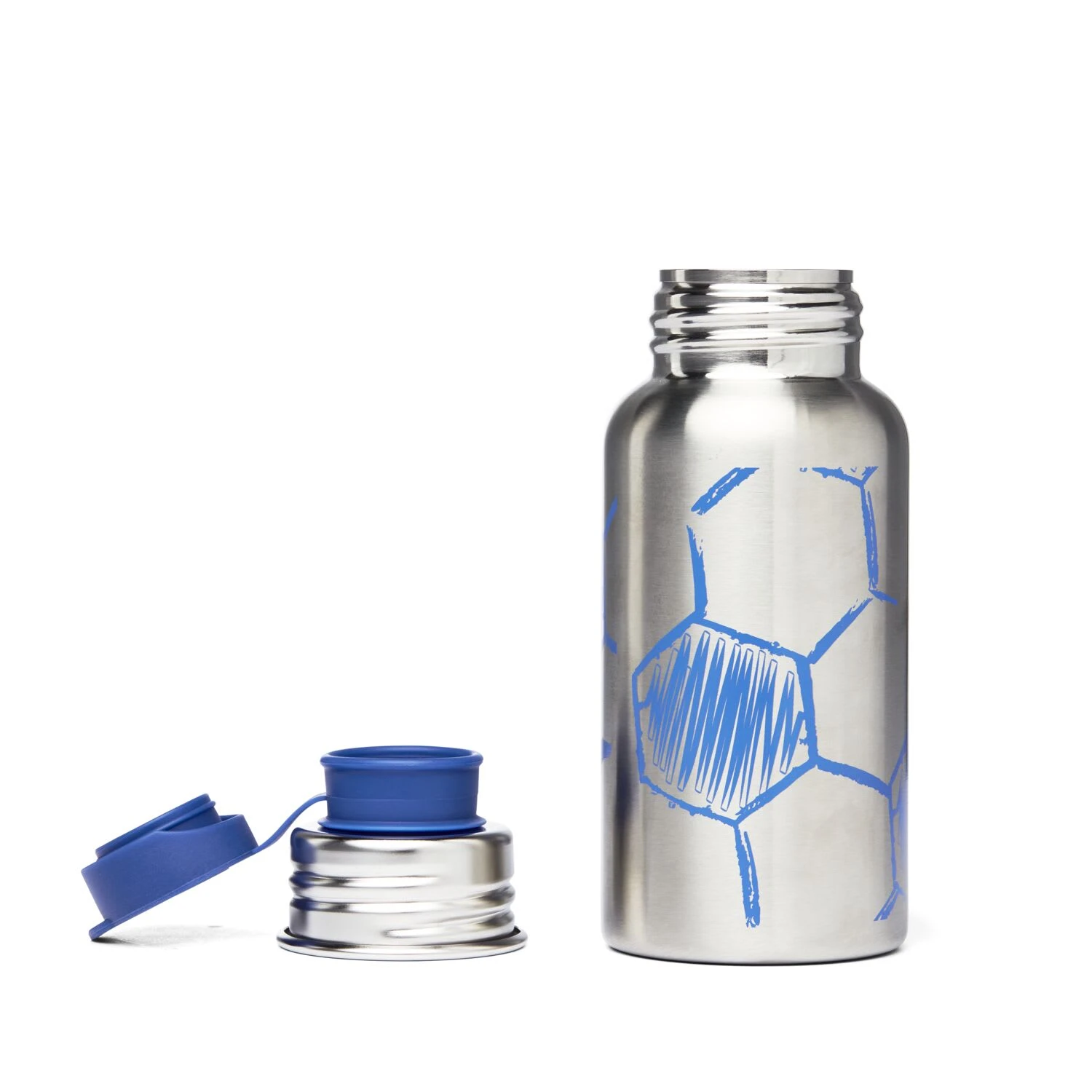 Ergobag Edelstahl Trinkfalsche Torwart In Blau 2 Ergobag Edelstahl Trinkfalsche Torwart In Blau – Bild 2