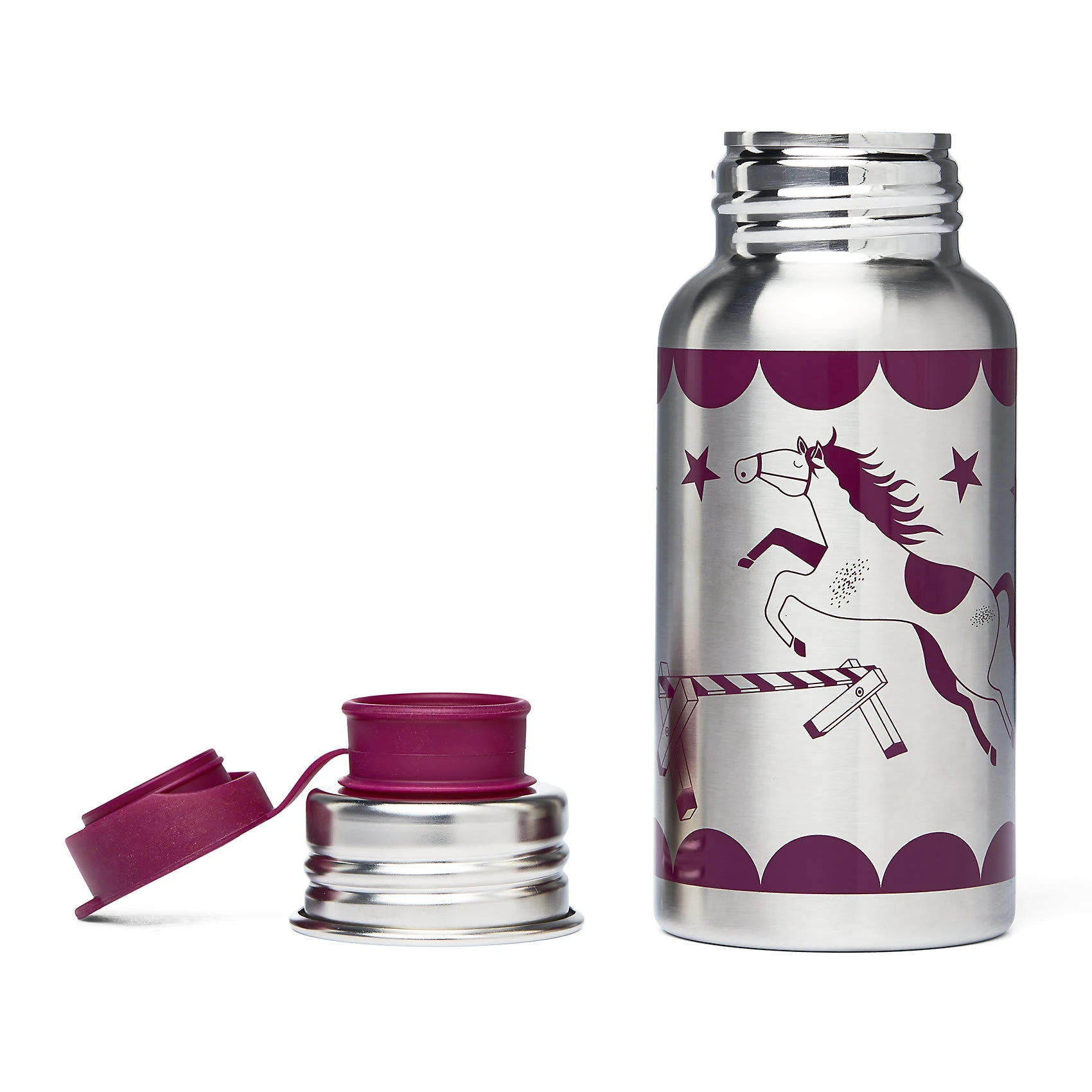 Ergobag Edelstahl Trinkflasche Pferdestar, 500 Ml 2 Ergobag Edelstahl Trinkflasche Pferdestar, 500 Ml – Bild 2