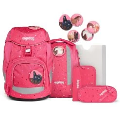 Ergobag Pack Schulranzen-Set 6tlg. Inkl. Klettie-Set In Urlaub Auf Dem Reitbärhof