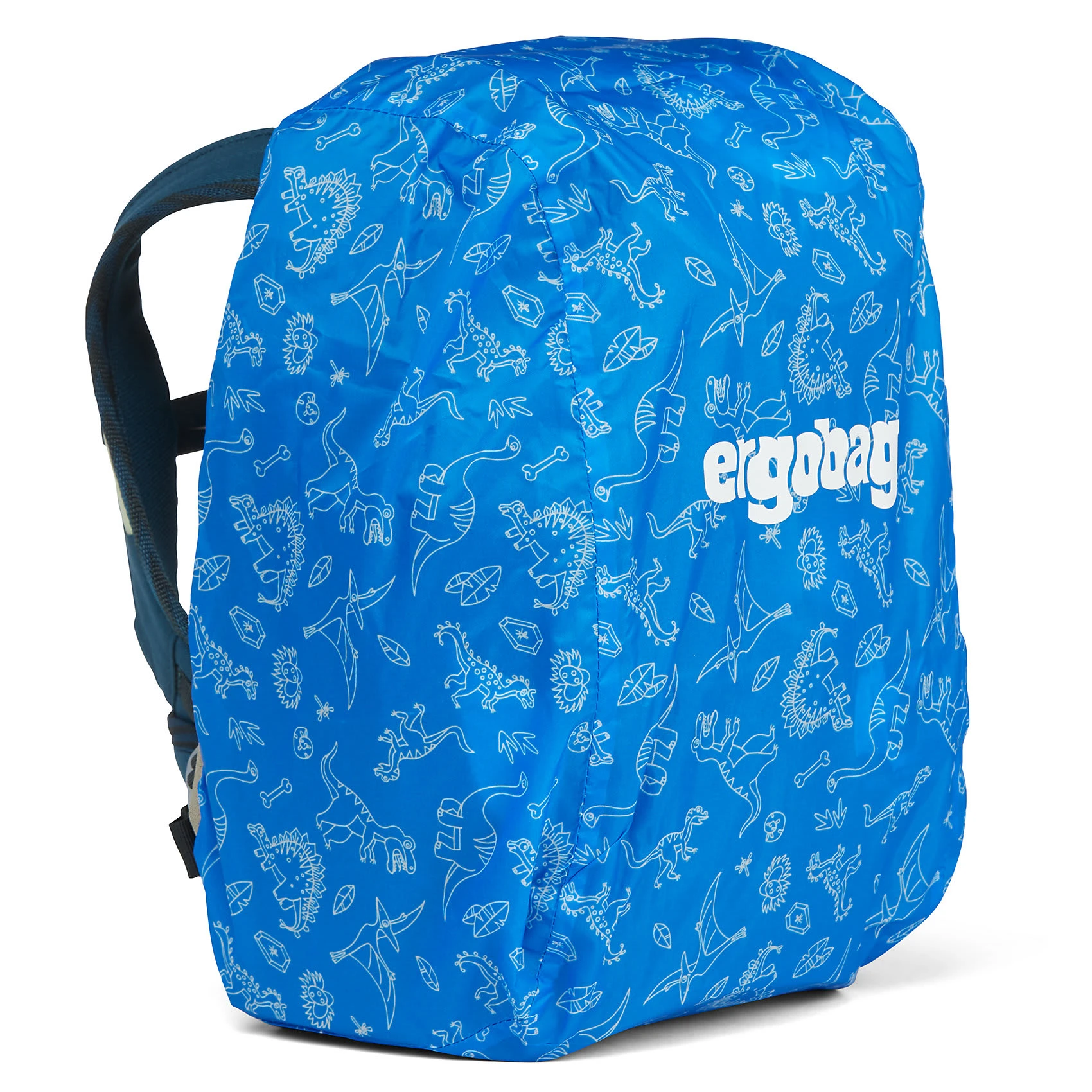 Ergobag Regenhülle Kinderrucksack Mini Blau 2 Ergobag Regenhülle Kinderrucksack Mini Blau – Bild 2