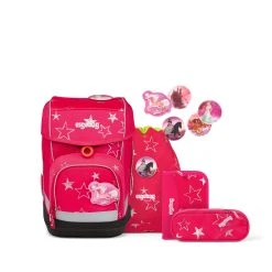 Ergobag Schulranzen Cubo CinBärella 22 5-teiliges Set In Pink