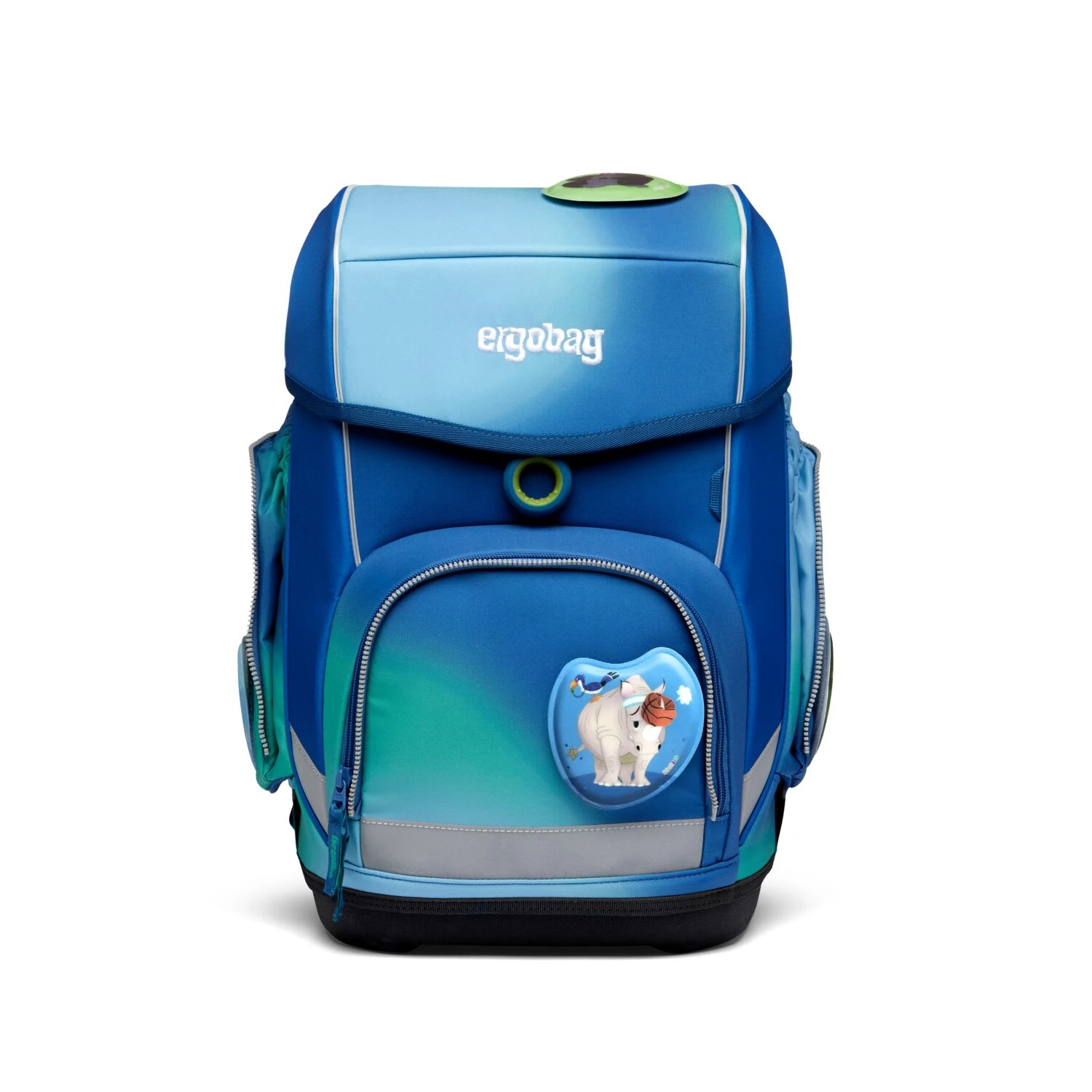 Ergobag Schulranzen Cubo DschungelfieBär 5-teiliges Set In Blau 2 Ergobag Schulranzen Cubo DschungelfieBär 5-teiliges Set In Blau – Bild 2