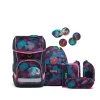 Ergobag Schulranzen Cubo Light KorallBär 5-teiliges Set In Blau/pink